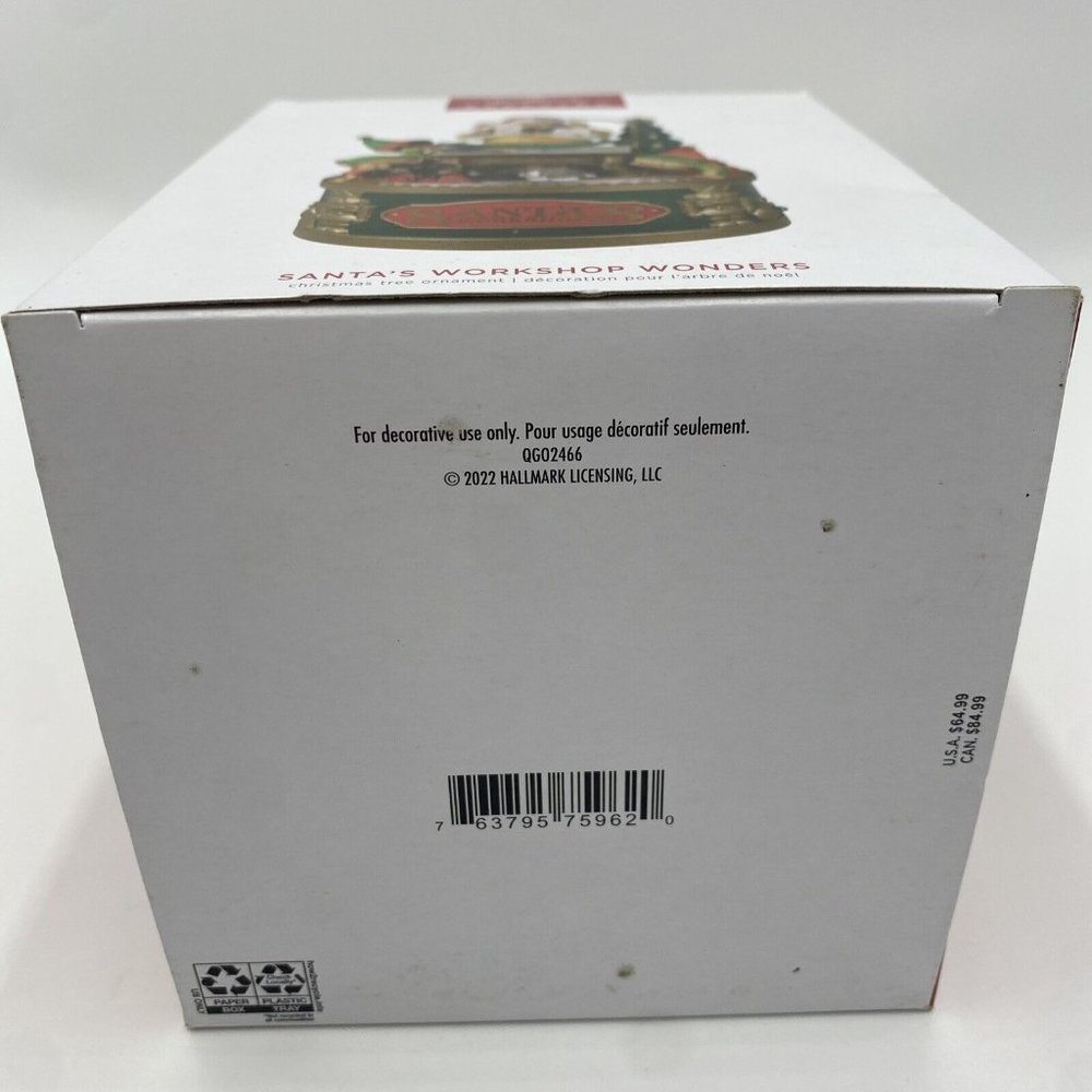 2022 HALLMARK SANTA'S WORKSHOP WONDERS MAGIC LIGHT SOUND & MOTION Ornament - Picture 8 of 16